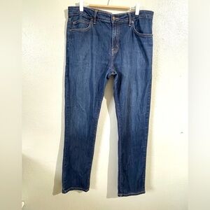 Aviator Womens Slim Straight Travel Jeans Medium Wash Hidden Zip Pocket Utility